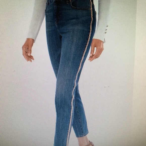 Chico's Denim - CHICO'S Jeans. Side Embellished. Size 00, S, 2 NWT